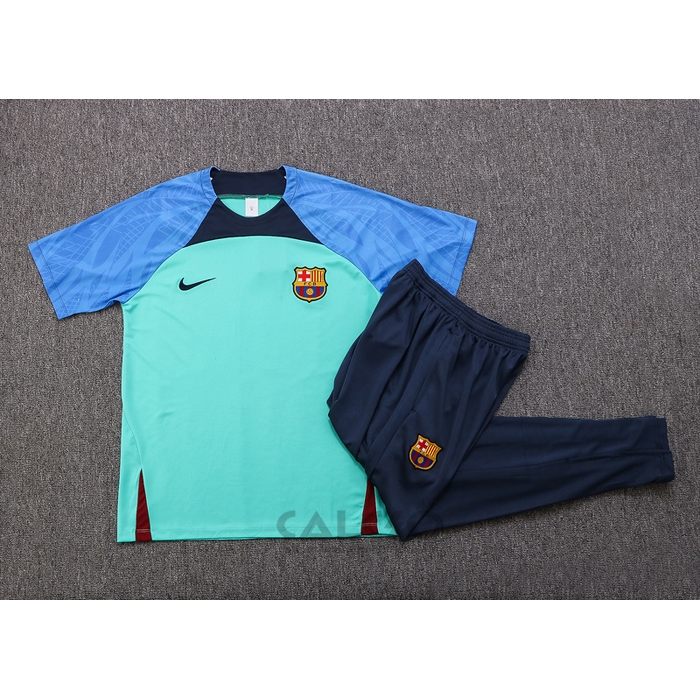 Tuta da Track FC Barcellona Manica Corta 2022-2023 Verde